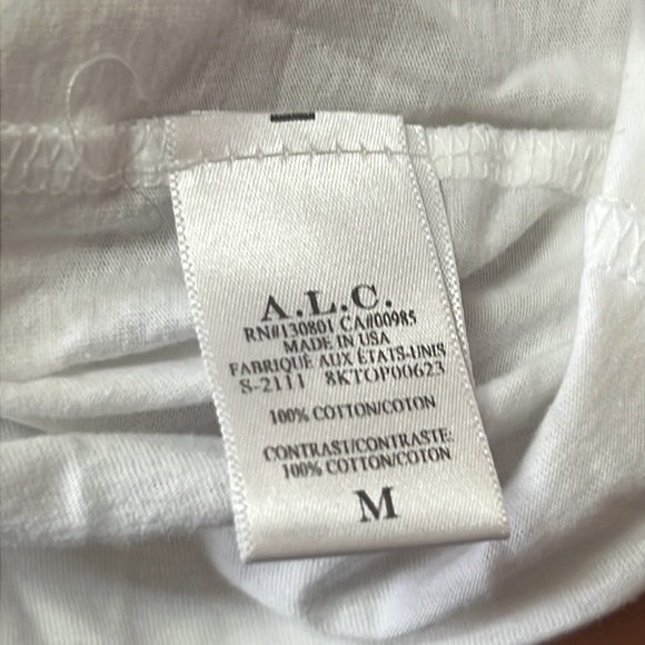 NWT A.L.C Women’s White Shirt Size M - Picture 4 of 5